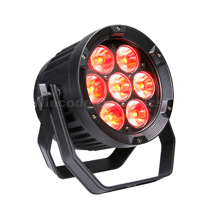 7 × 18W IP65 draadloze LED-uplight voor buitenbatterijen