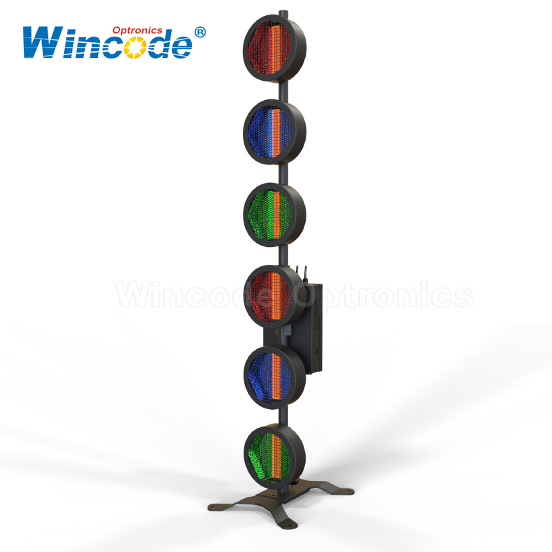 6 × 60W RGB retrostijl LED-podiumachtergrondlicht 