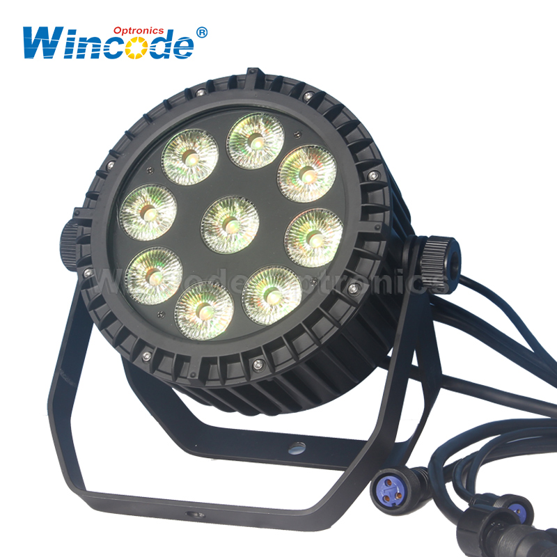9 × 10W 4 in 1 LED Slim Par-licht voor buiten